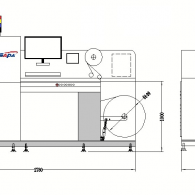 Roll to roll film and label inspection machine